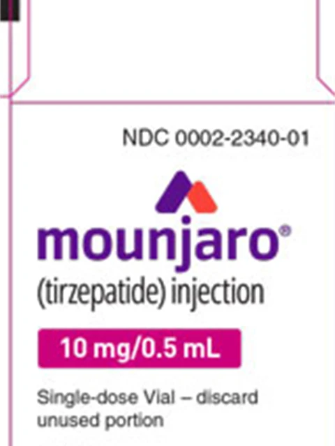 Mounjaro 10mg single-dose vial packaging